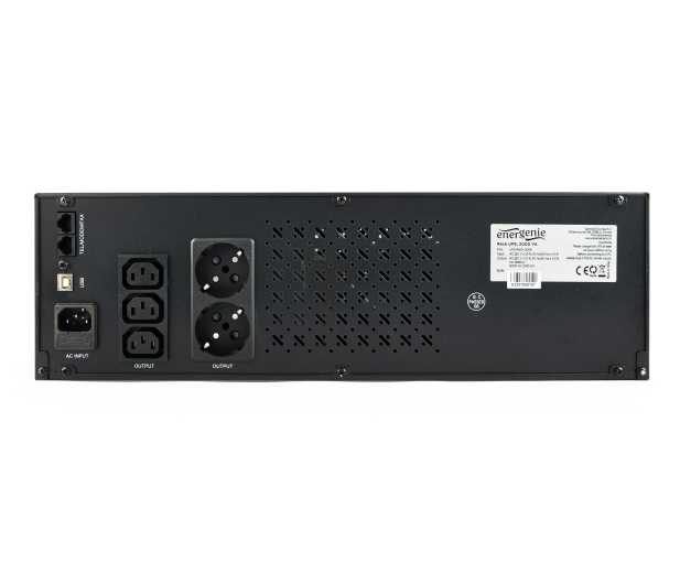 Gembird Rack UPS 1200VA Line-In 2xC13 2xSchuko - 1231094 - zdjęcie 2